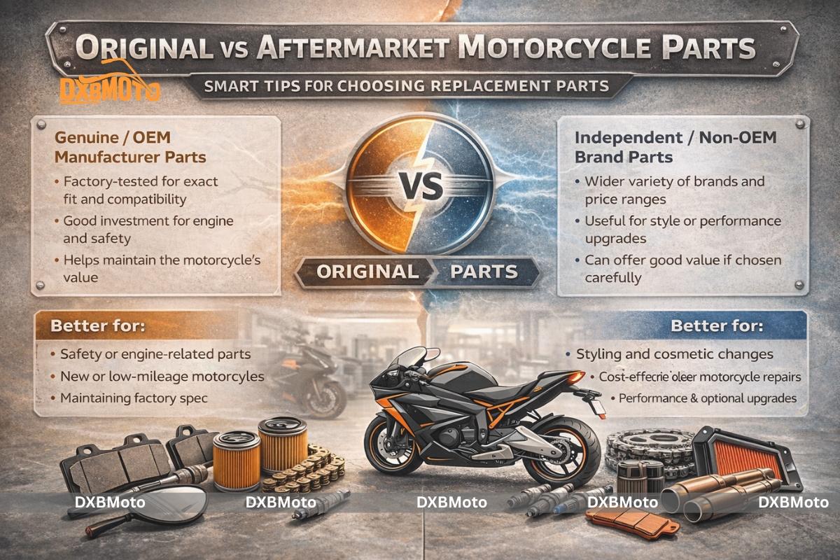 Original vs Aftermarket Motorcycle Parts