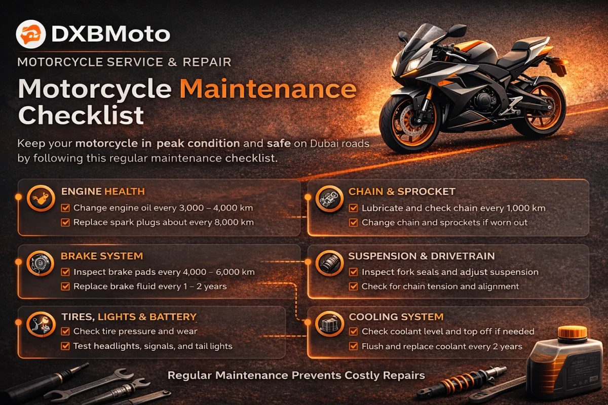 repair and services dxbmoto infographic