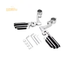 Engine Guard Highway Foot Pegs 360° Adjustable 32mm Footrests for Harley Touring, Road King, Sportster & Street Glide