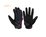 VEMAR Touchscreen Motorcycle Gloves; Colorful Reflective Summer Moto Gloves with TPU Protection