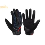 VEMAR Touchscreen Motorcycle Gloves, Colorful Reflective Summer Moto Gloves with TPU Protection