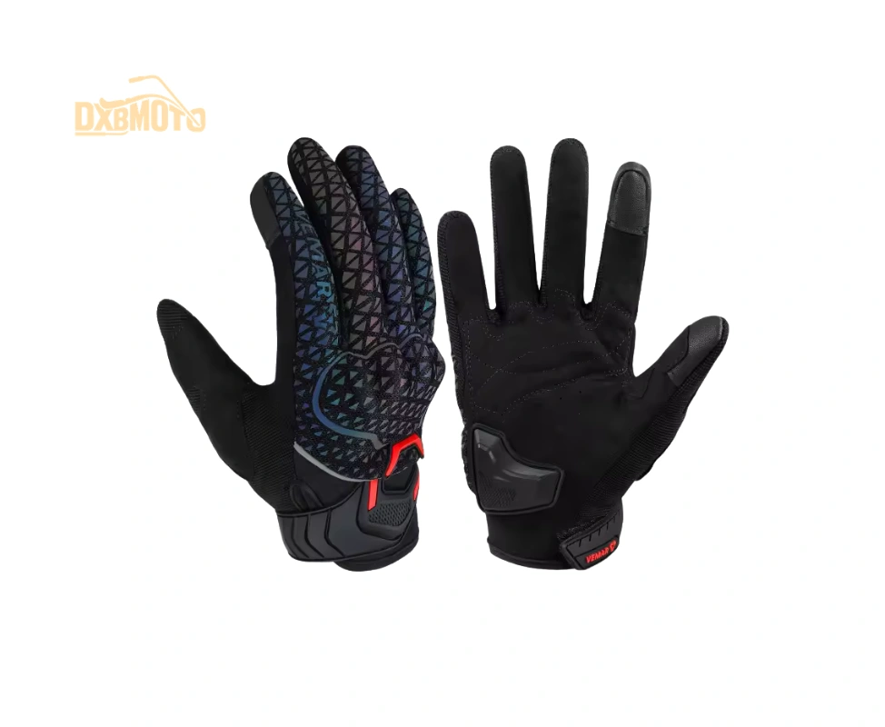 VEMAR Touchscreen Motorcycle Gloves, Colorful Reflective Summer Moto Gloves with TPU Protection VEMAR Touchscreen Motorcycle Gloves, Colorful Reflective Summer Moto Gloves with TPU Protection