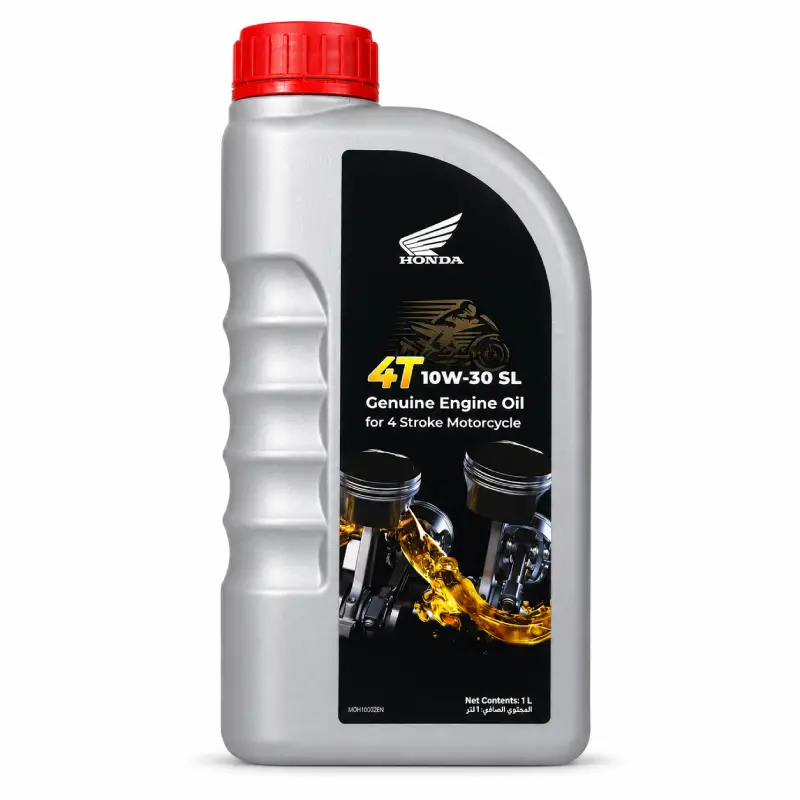 Honda 4T 10W-30 SL genuine engine oil for 4 stroke motorcycles