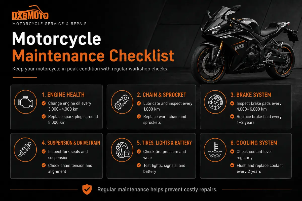 Motorcycle Service and Repair in Dubai