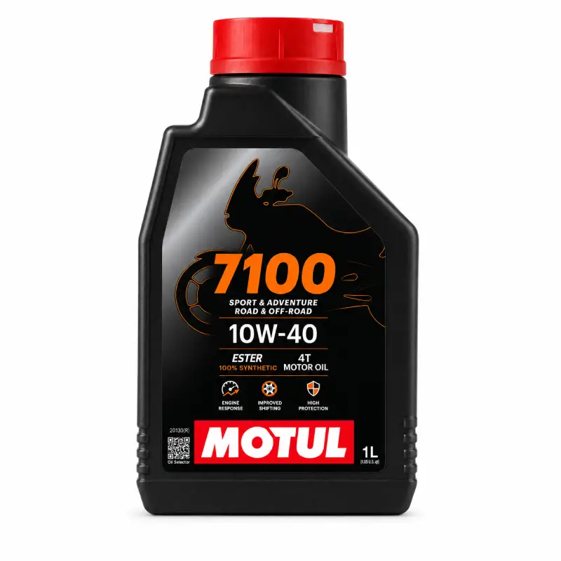 Motul 7100 10W-40 motorcycle engine oil used at DXB Moto