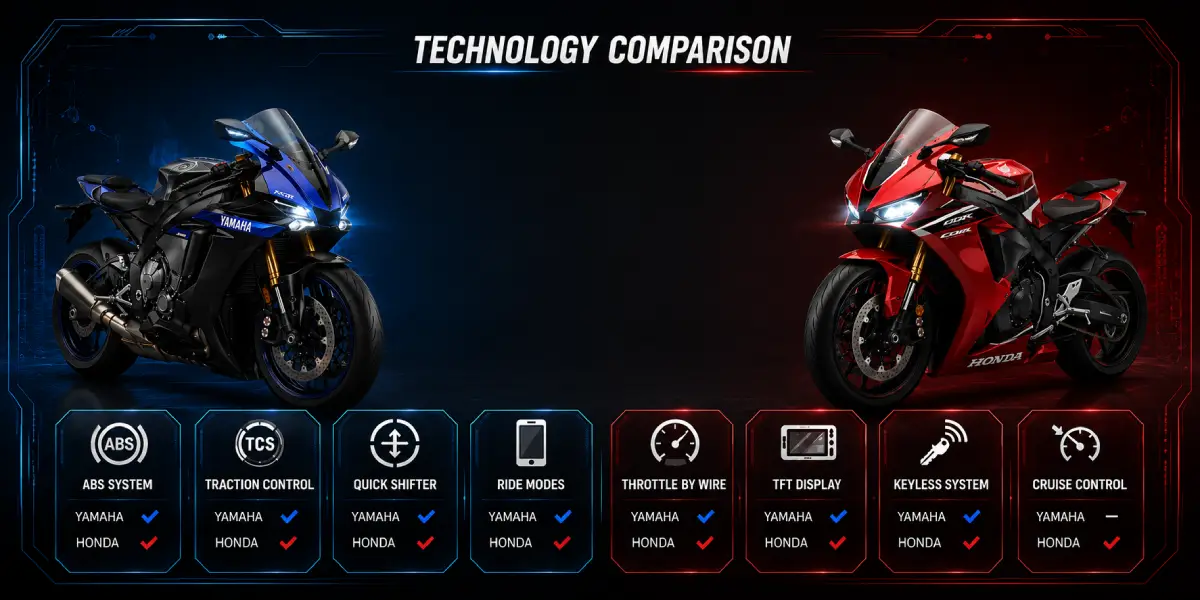 Yamaha vs Honda technology