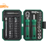 40-Piece Mini Ratchet Socket and Screwdriver Bit Set