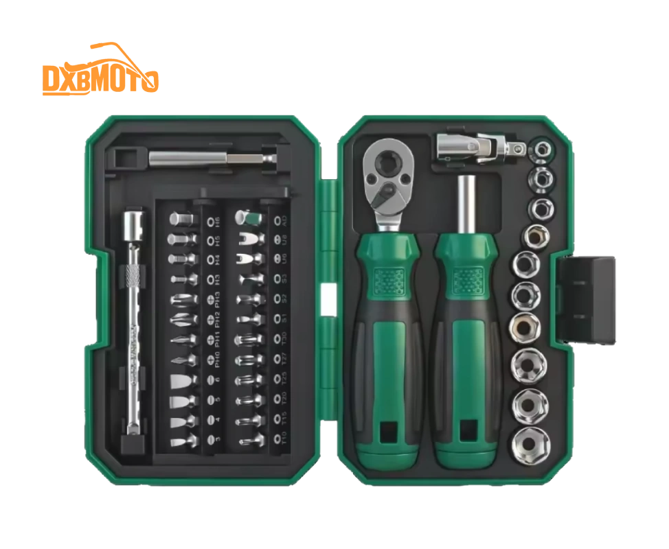 40-Piece Mini Ratchet Socket and Screwdriver Bit Set 40-Piece Mini Ratchet Socket and Screwdriver Bit Set