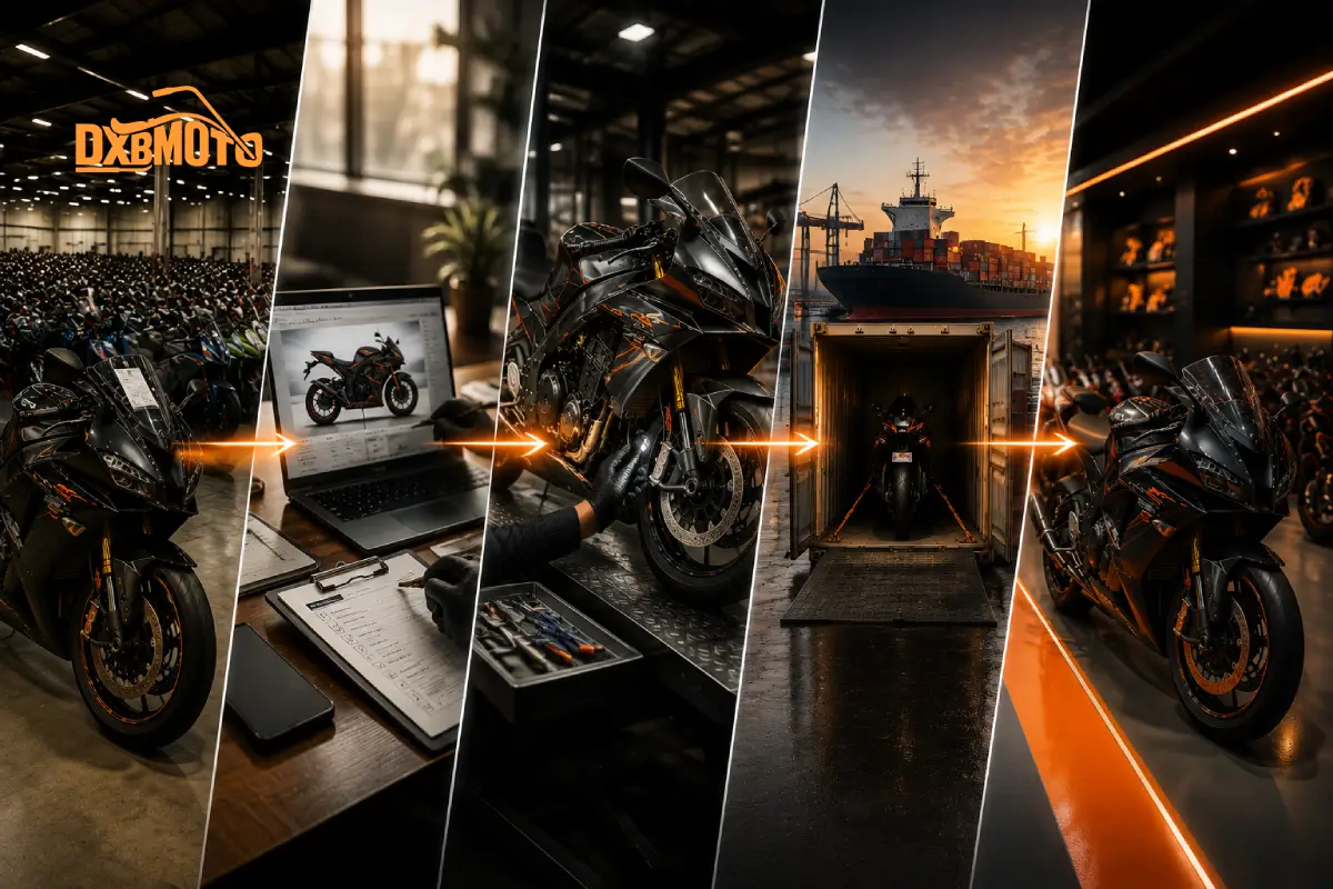 Japanese motorcycle auction service in Dubai