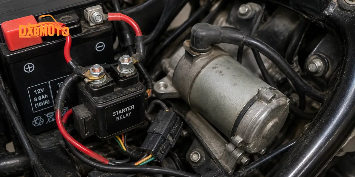 motorcycle starter relay and starter motor inspection