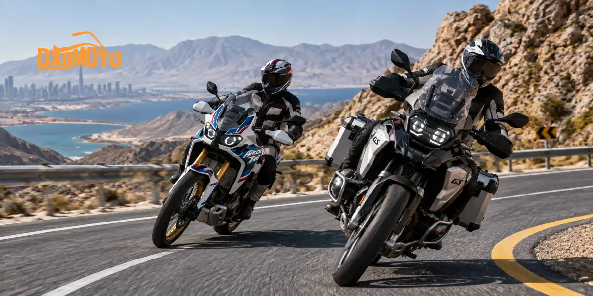 Honda Africa Twin vs BMW R 1300 GS road handling