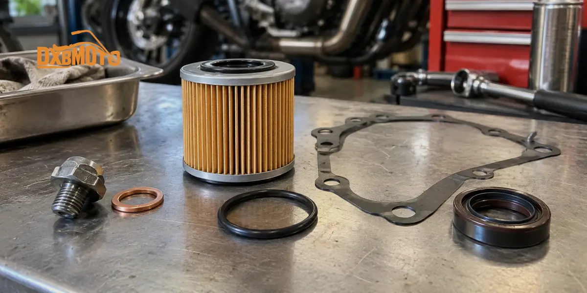 motorcycle engine oil leak repair parts